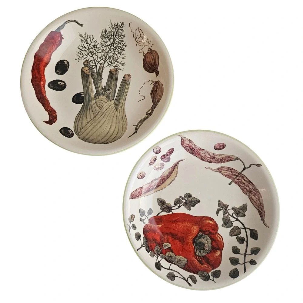 Discontinued Williams Sonoma WSO27 vegetable and herb pasta‎ bowls set of 2